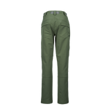 Spika Recon women's hunting pants in Ivy Green, back view showing rear pockets and knee panels
