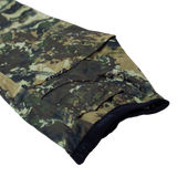 Spika Bandit women's Biarri Camo hoodie close-up of the sleeve cuff with thumb loop opening