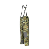 Spika Edge men's Biarri Camo hunting pants, three-quarter side view showing reinforced knees
