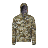 Spika Chase men's Biarri Camo puffer jacket, front view of the quilted body and zip hand pockets