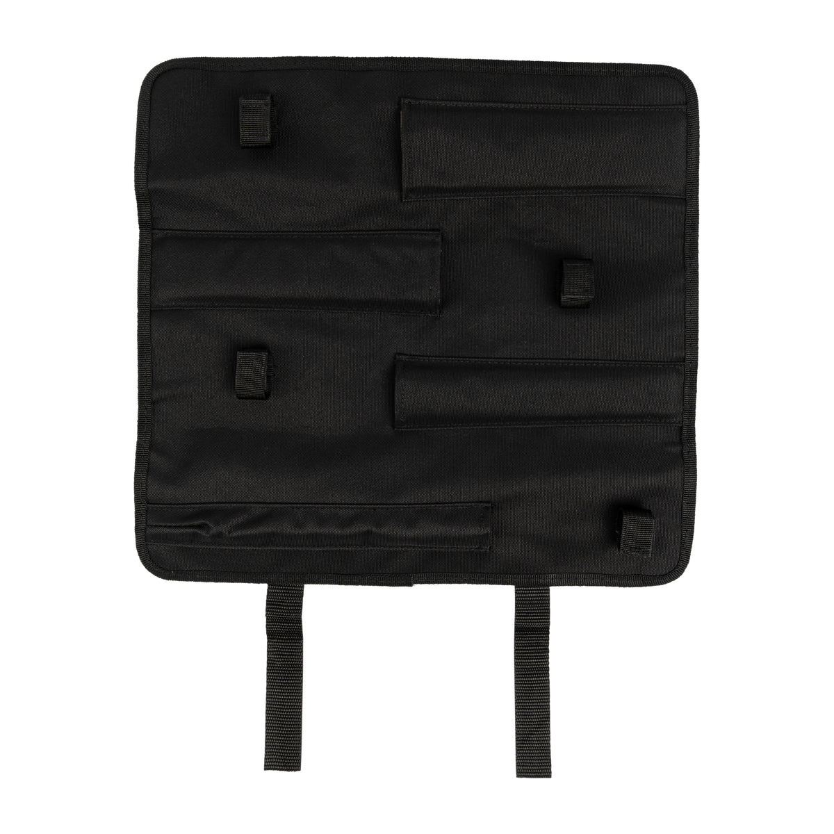 Spika Fieldcraft Cervitaur knife roll empty and laid open, showing blade sleeves and retaining straps
