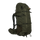 Spika Drover II Hauler 80L pack and frame in Olive Summit, three-quarter front view with side mesh pocket