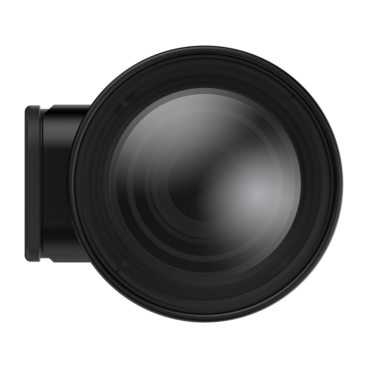 ThermTec Vidar 660 2.0 thermal compact scope, front view looking into the large objective lens