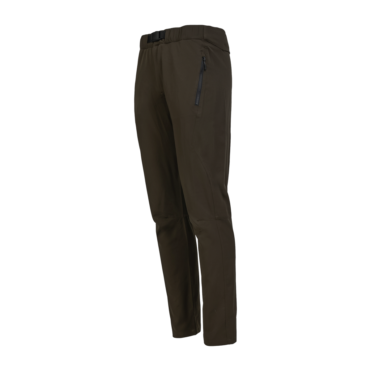 Spika Nomad men's hunting pants in Olive Summit, three-quarter view showing the zip thigh pocket