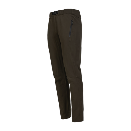 Spika Nomad men's hunting pants in Olive Summit, three-quarter view showing the zip thigh pocket