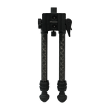 Spika Velocity Carbon Bipod 3-12in viewed from the front of the mount, legs together