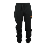 Spika kids black fleece track pants with drawstring waist from the 5 Piece Box Pack, front view