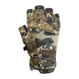 Spika Precision men's fingerless gloves in Biarri Camo, back of hand with wrist strap closure