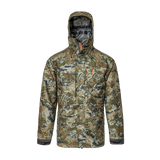 Spika Stalker men's hunting jacket in Biarri Camo, front studio view showing chest and lower pockets