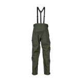 Spika Edge men's Olive waterproof pants with adjustable braces, back view
