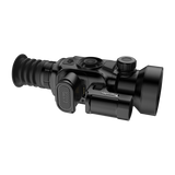 ThermTec Vidar-LRF 650L 2.0 thermal compact scope, angled view of battery cover and objective housing