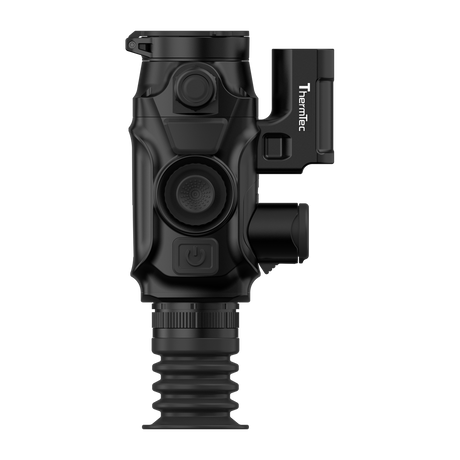 ThermTec Vidar-LRF 335L 2.0 thermal compact scope, top-down view of controls, eyepiece and rangefinder