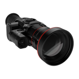 ThermTec Vidar-LRF 660L 2.0 thermal compact scope, front three-quarter view showing rangefinder emitter lenses