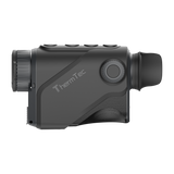 ThermTec Cyclone 325 thermal monocular in dark grey, opposite side showing ThermTec logo and focus dial