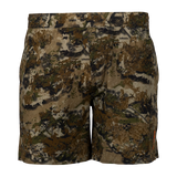 Spika GO Arid men's quick dry shorts in Biarri Camo, front view with elastic waistband