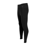 Spika GO Ember women's black leggings, three-quarter view showing side pocket and seam lines