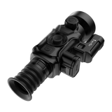 ThermTec Vidar-LRF 650L 2.0 thermal compact scope, rear three-quarter view of eyecup and battery pack