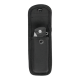 Spika Bushmaster Viper closed folding knife stored inside the black nylon pouch with flap open