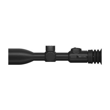 ThermTec IBEX 335L thermal tube scope in black, right side profile with model marking near eyepiece