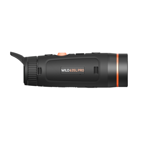 ThermTec Wild 635L Pro thermal monocular, side profile showing the Wild 635L Pro model badge
