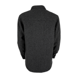 Spika GO Civvy men's shirt jacket in slate, back view showing yoke seam and button cuffs
