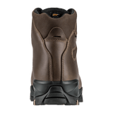 Zamberlan 4015 Leopard FGL GTX RR BOA men's hunting boot in brown leather, rear view of heel and stitched collar