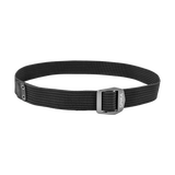 Spika Ranger Mk2 adult belt in Black, full loop view of stretch webbing and alloy buckle