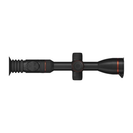 ThermTec Oryx 635L thermal tube scope in black, top-down view of turrets, controls and eyepiece