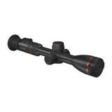 ThermTec Oryx 635L thermal tube scope in black with orange rings, three-quarter view with lens cap on