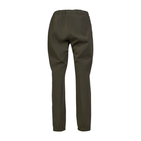 Spika Reign women's pants in Olive Summit, back view of the elastic waist and seat