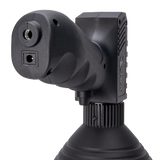 Spika Trigger Light 3000 lumen spotlight, rear of handle showing the charging port and mount thread