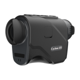 ThermTec Cyclone 325 thermal monocular, rear three-quarter view of eyecup and model label