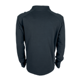 Spika GO Belay men's quarter-zip jumper in slate, back view showing collar and raglan sleeves