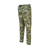 Spika Recon men's hunting pants in Biarri Camo, three-quarter side view with belt