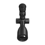 ThermTec IBEX 335L thermal tube scope, elevated front view from objective end up to eyepiece