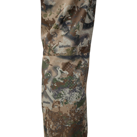 Spika Nomad men's hunting pants in Biarri Camo, close-up of the perforated knee panel