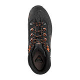 Zamberlan 3034 Seiland GTX RR men's hiking boot in black and orange, top-down view of lacing and insole