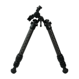 Spika Velocity Carbon Bipod 5-18in tilted on its pan and tilt head