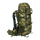 Spika Drover II Hauler 40L pack and frame in Biarri Camo, three-quarter front view with side mesh pocket