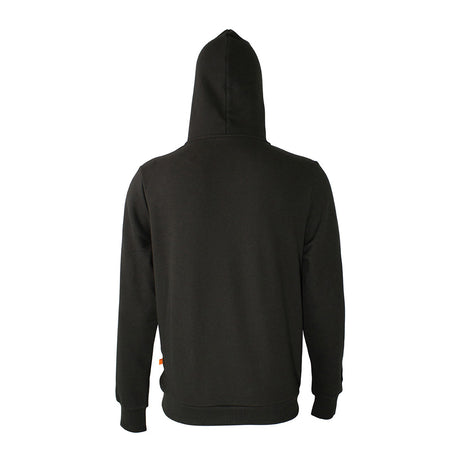 Spika GO Advance women's hoodie in black, back view of plain back and hood