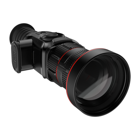 ThermTec Vidar 660 2.0 thermal compact scope, front three-quarter view from the battery compartment side