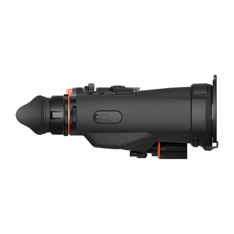 ThermTec Ventus 335L multi-spectrum binoculars, left side profile view