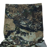 Spika Bandit men's hoodie in Biarri Camo, close-up of the integrated face mask with breathing holes