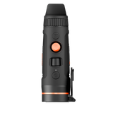 ThermTec Wild 635L Pro thermal monocular, top view of controls from the eyepiece end