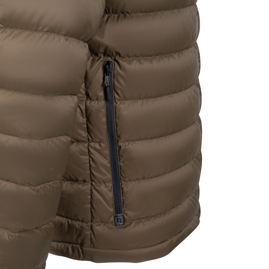 Hideout Packable Puffer Jacket - Mens - Mud Brown