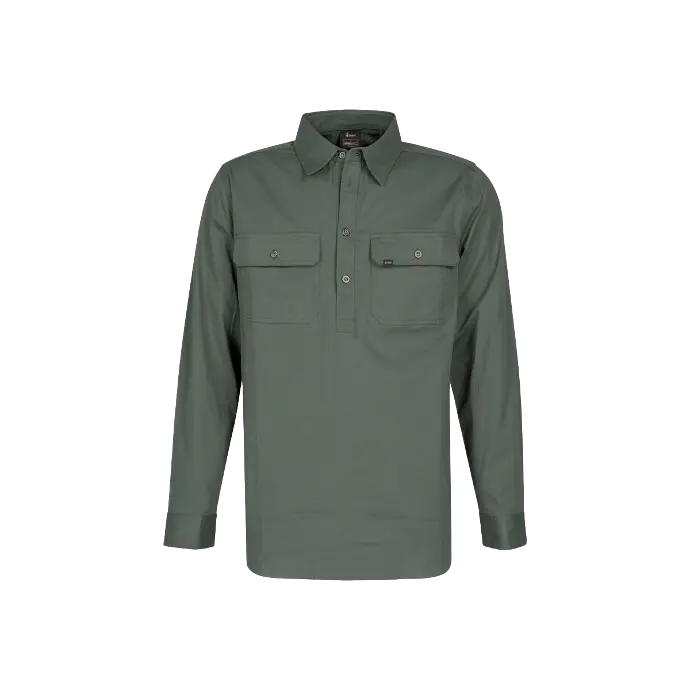 GO Work Half Button Shirt - Mens