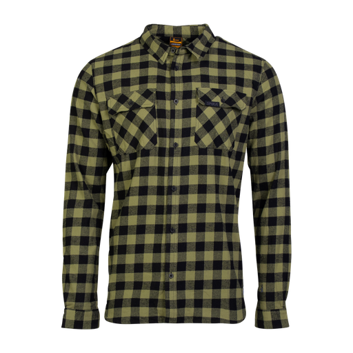 Flannel Check Shirt - Mens - Moss Green